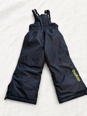 OshKosh B'gosh Black Snow Pants with Yellow Logo